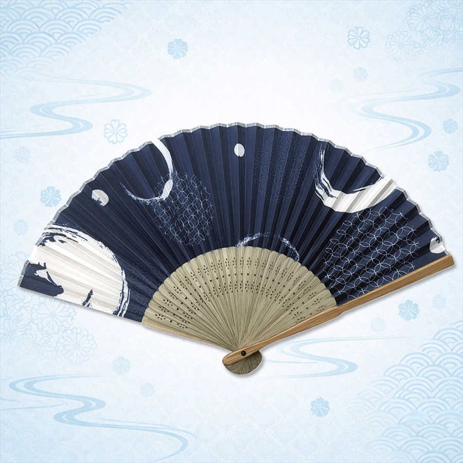 すす竹扇子　和文様